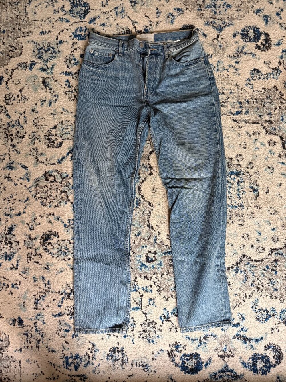 Everlane The '90s Cheeky® Jean 28T Tall High Rise Straight Leg Medium Wash
